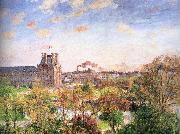 Camille Pissarro Spring garden under the sun oil